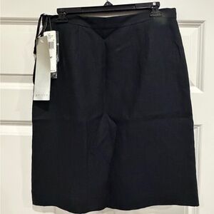 Lauren black linen petite skirt, new with tags, size 10P
